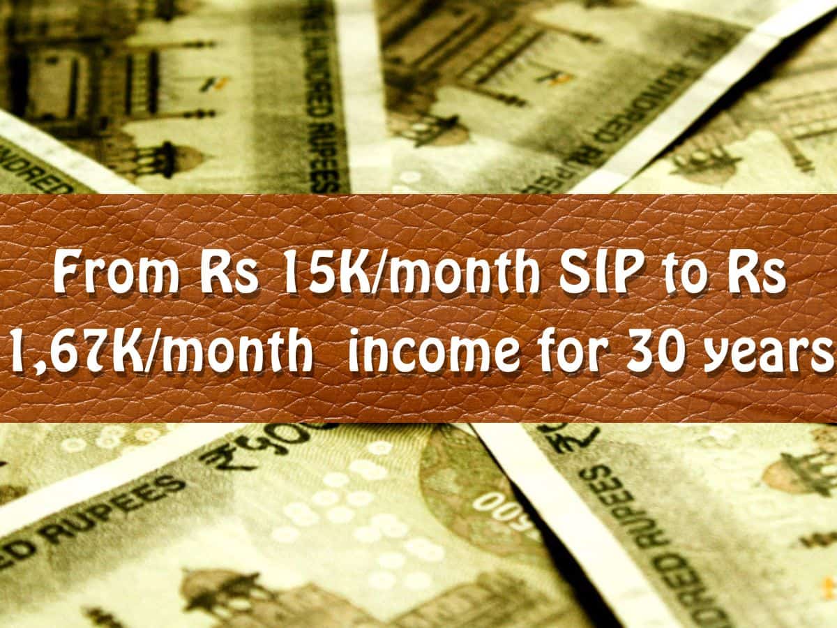 From Rs 15,000 SIP to Rs 1,67,000 monthly income; know in how many years it may be achieved through SIP and SWP