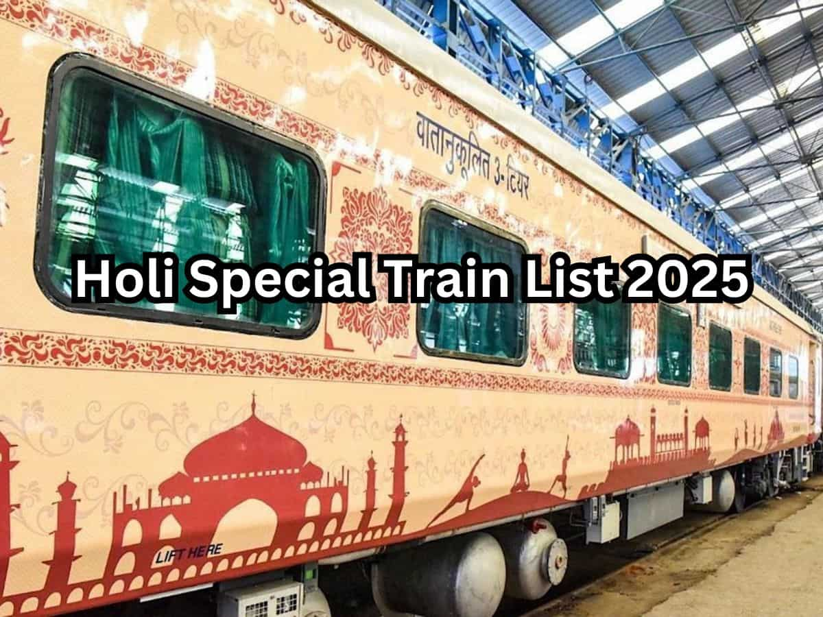 holi special train chart