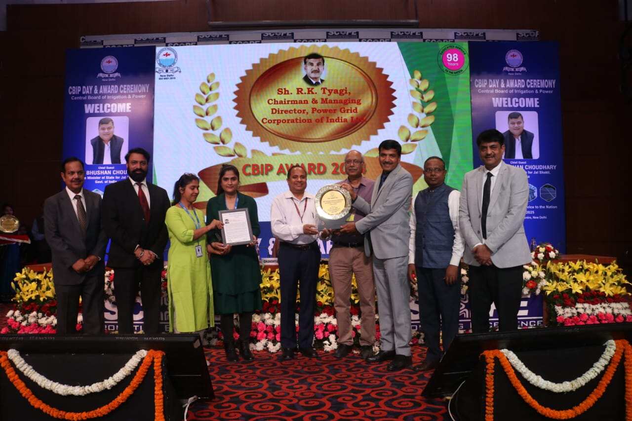 POWERGRID CMD honoured with CBIP Individual Award for Outstanding Contribution to Power Sector