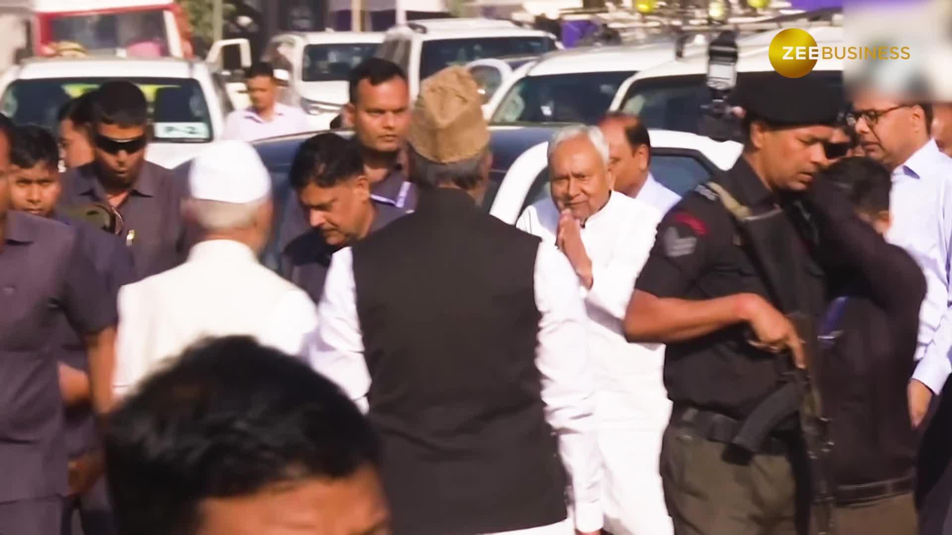 Bihar CM Nitish Kumar attends Eid Al-Fitr celebration at Patna's Gandhi Maidan 