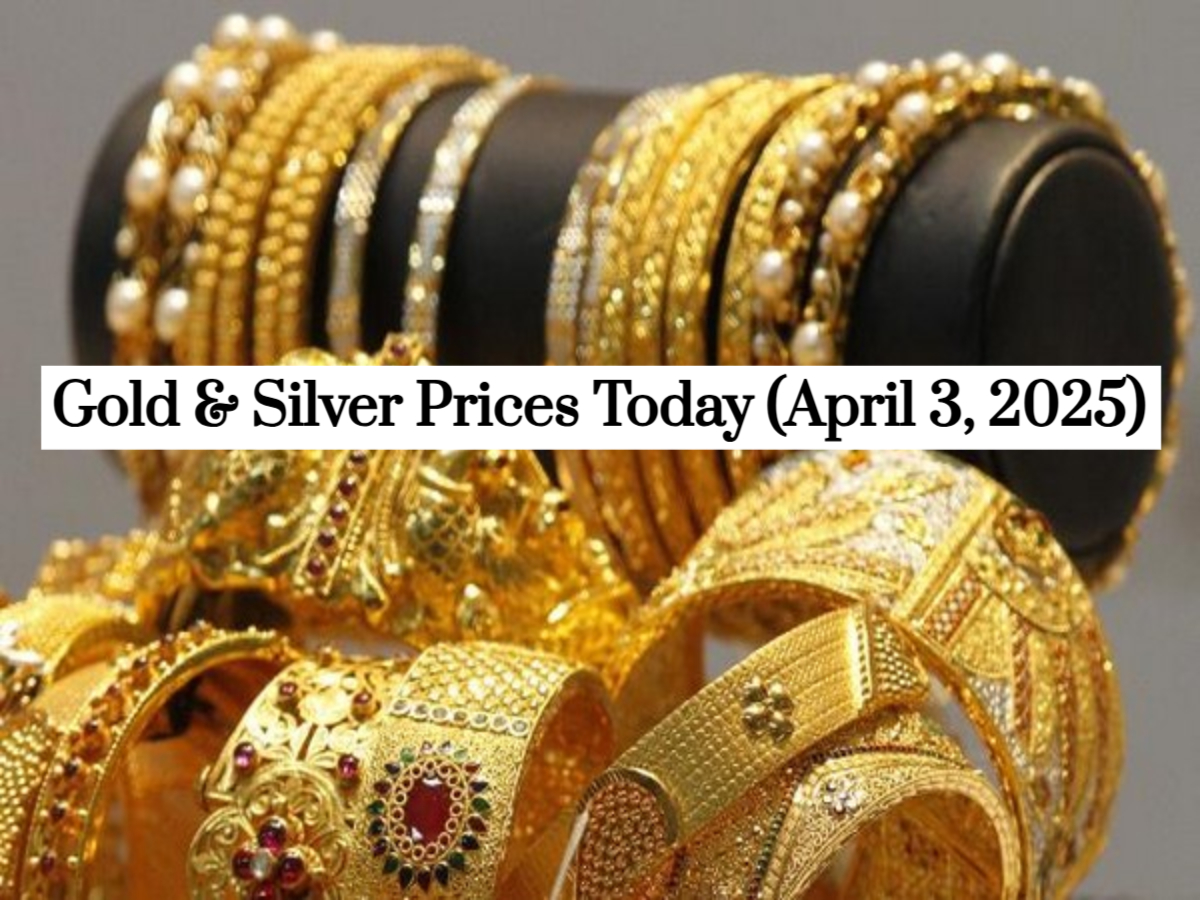 Gold and Silver Rates Today (April 3, 2025): Gold hits record high at Rs 91,423, Silver slips to Rs 99,658 amid market volatility