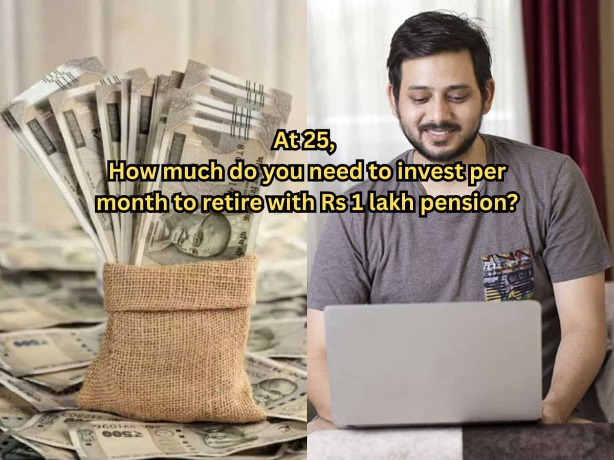 NPS Calculator: At 25, how much do you need to invest per month to retire with Rs 1 lakh pension?
