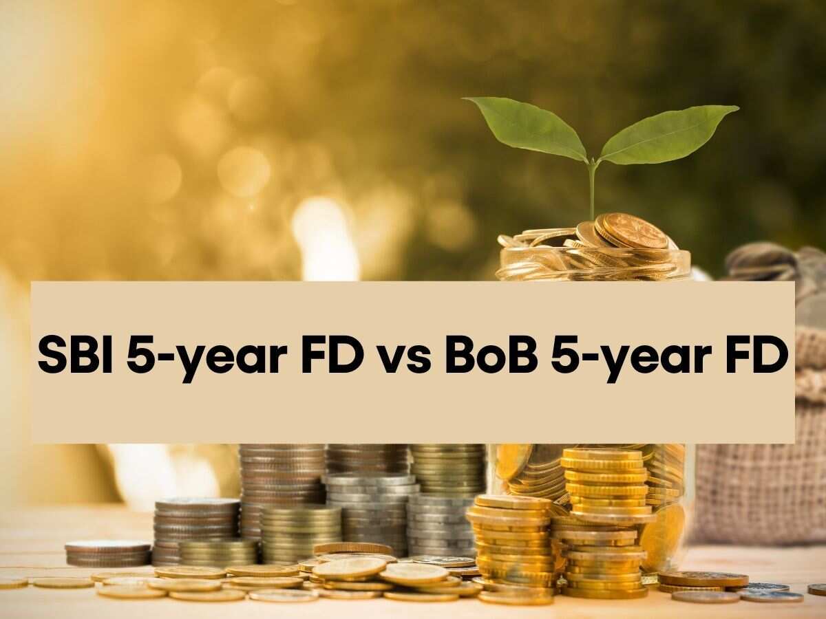 SBI 5-year FD vs BoB 5-year FD: Which can give higher maturity on Rs 4.85 lakh, Rs 5.70 lakh, Rs 6.95 lakh investments?