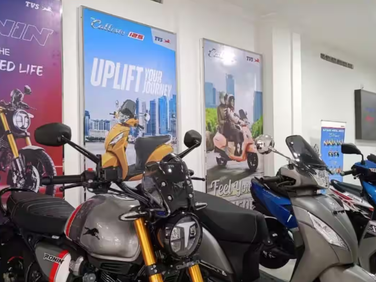 TVS Motor shares fall over 4% despite 76% on-year jump in net profit