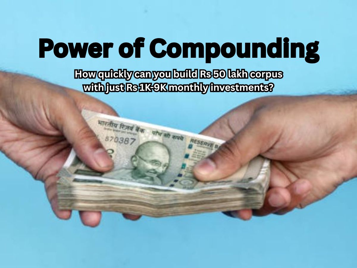 Power of Compounding: How quickly can you build Rs 50 lakh corpus with ...