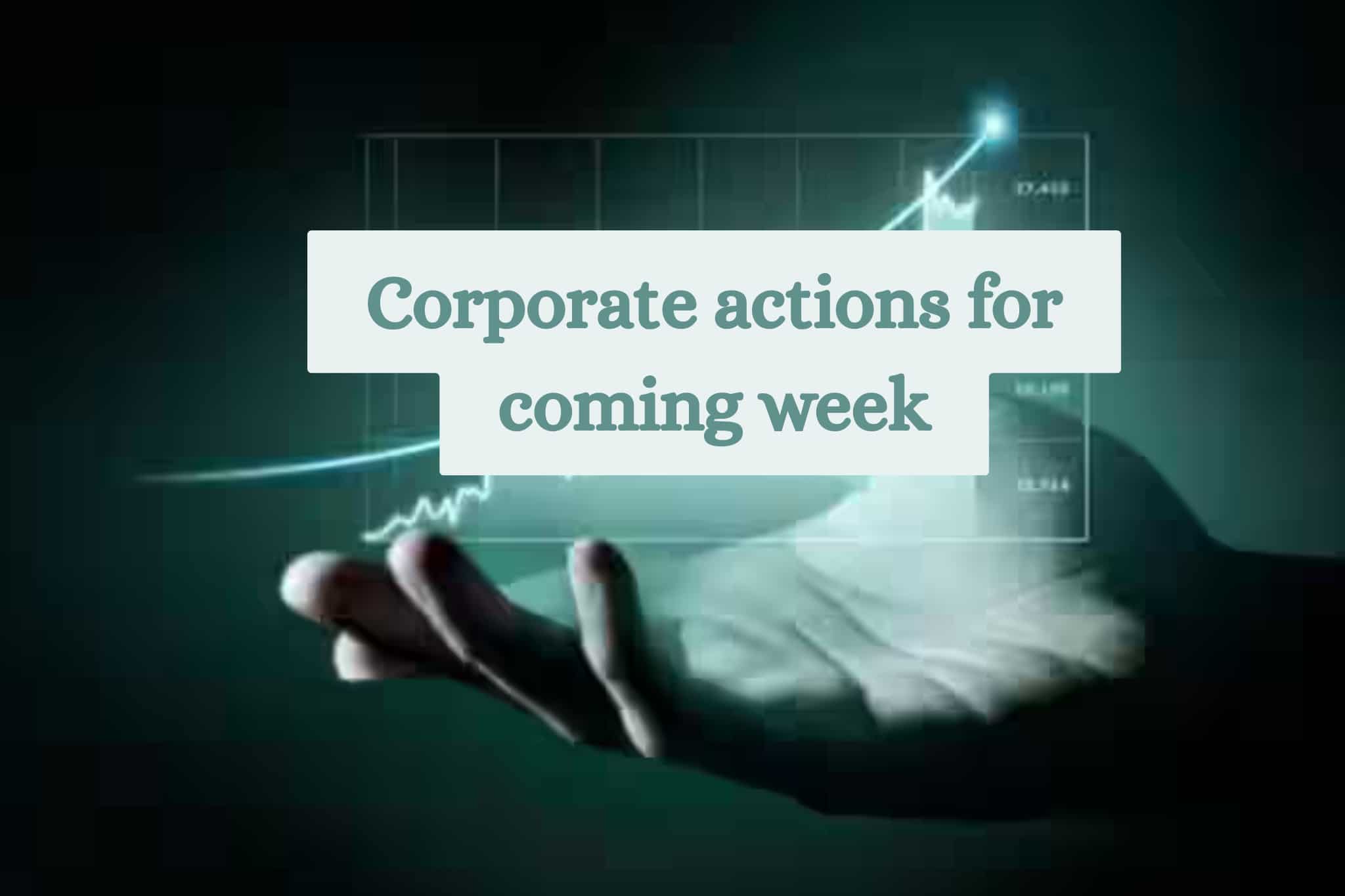 Bajaj Finance, CRISIL, Oberoi Realty & More: Companies roll out key corporate actions for coming week – Check details on ex-dividends, stock splits