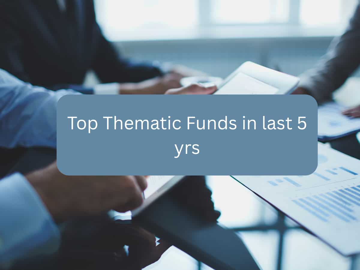 Top 5 Thematic Mutual Funds in 5 Years: Rs 25,000 monthly SIP in top performing fund is now worth Rs 32.84 lakh