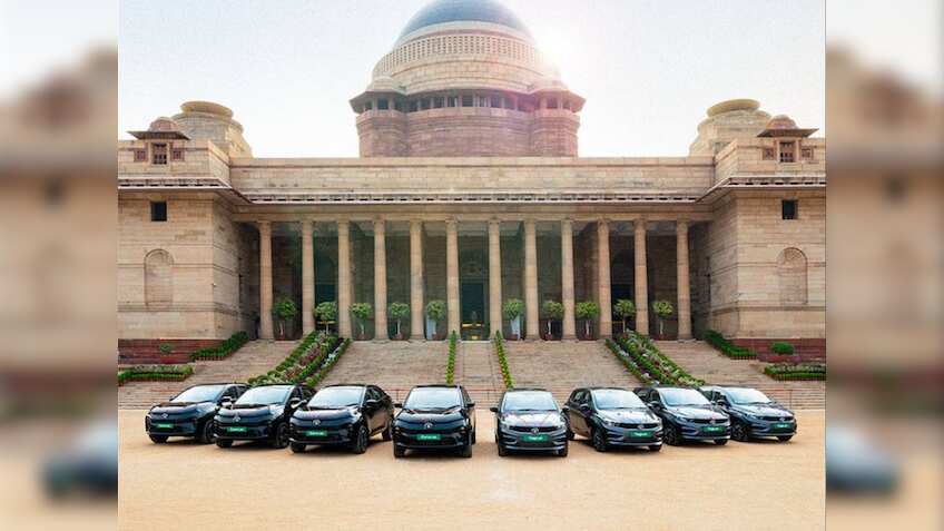 TATA.ev delivers Curvv.ev and Tiago.ev to Rashtrapati Bhawan, strengthening commitment to Atmanirbhar Bharat and sustainable mobility