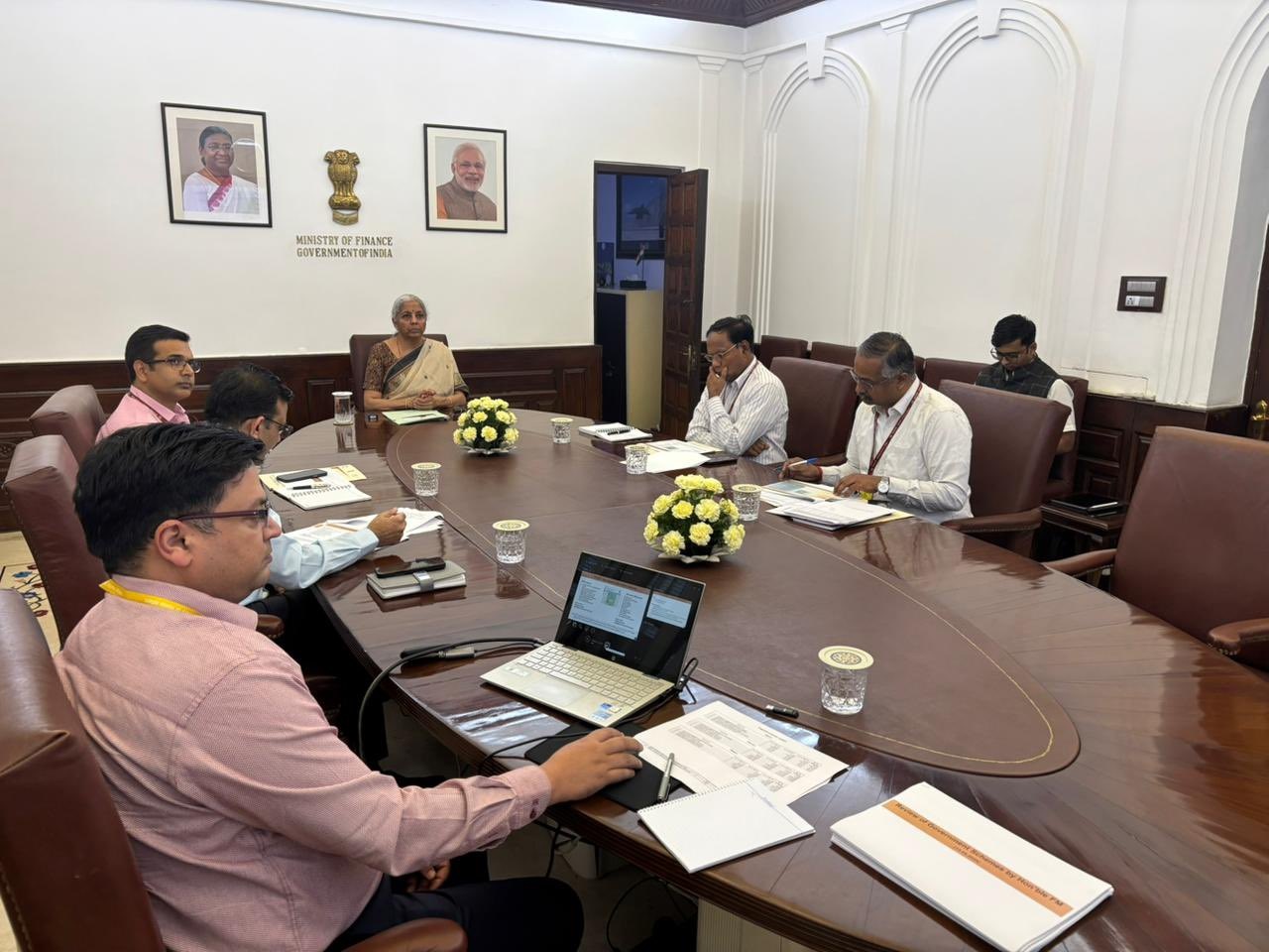 FM Nirmala Sitharaman reviews progress of major financial