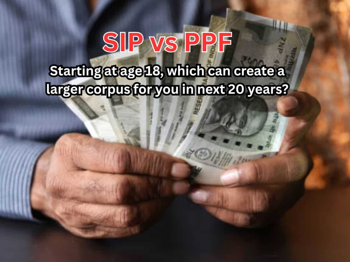SIP vs PPF with Rs 1,50,000/year investment: Starting at age 18, which can create a larger corpus for you in next 20 years?
