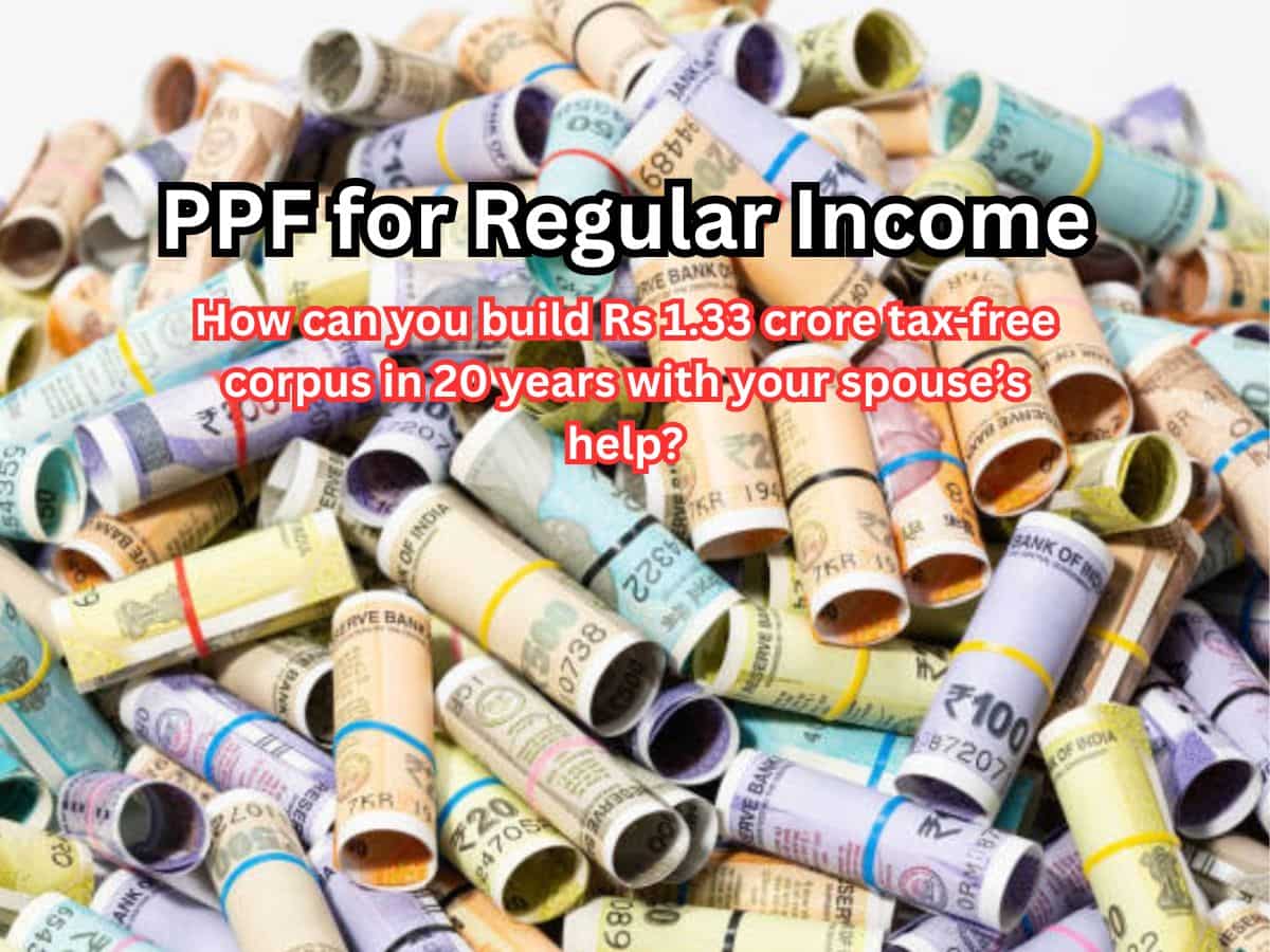 PPF for Regular Income: With spouse's help, how to build Rs 1.33 crore tax-free corpus in 20 years