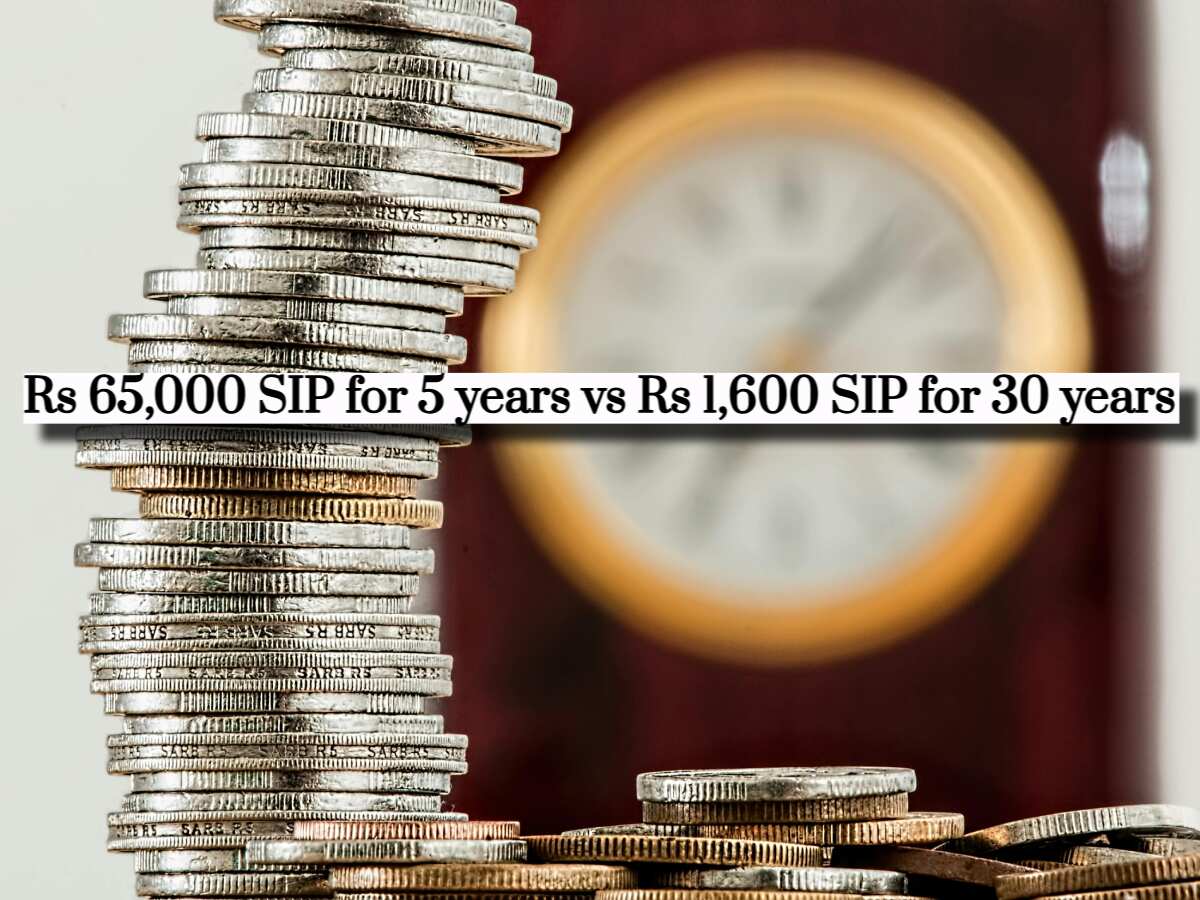 Rs 65,000 SIP for 5 years vs Rs 1,600 SIP for 30 years: Which investment can offer better higher return?
