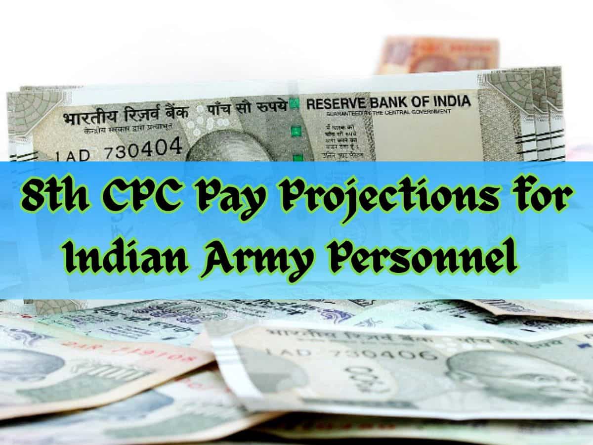 8th Pay Commission Salary Estimates for Indian Army: See JCO, Captain, Major, Lt Col, Col, other rank basic pay projections at 2.57 and 2.86 fitment factors