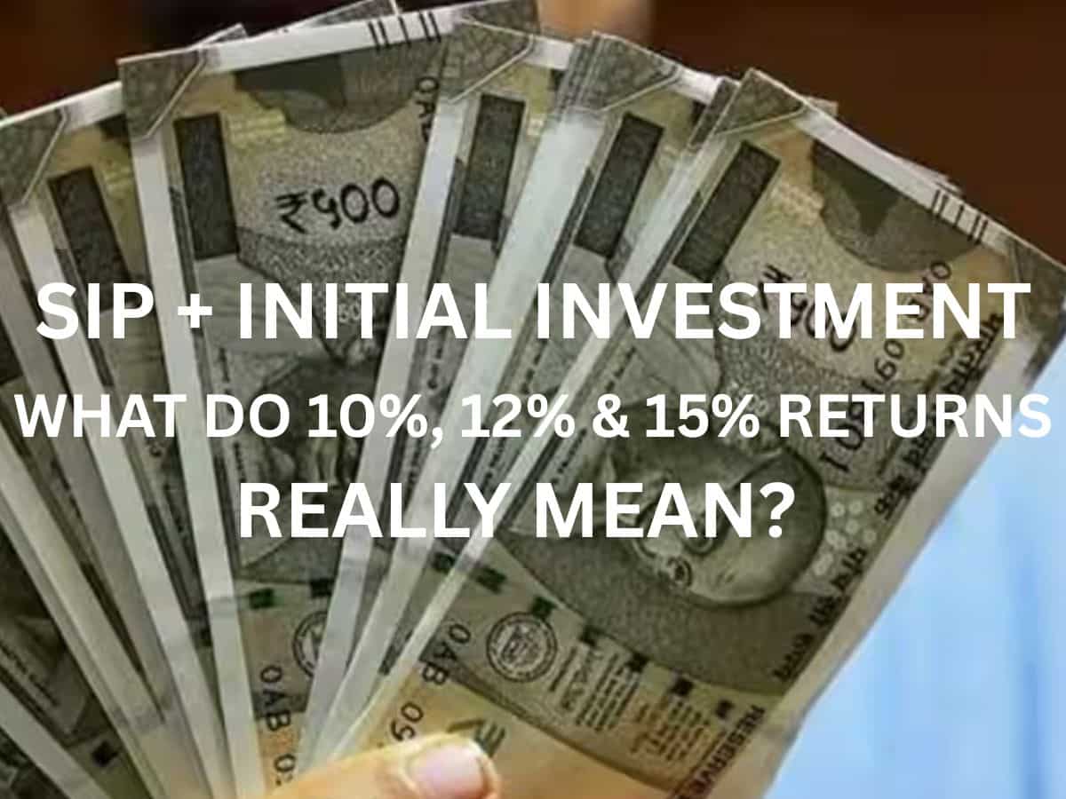 Combining Rs 1 lakh one-time investment with Rs 1,000 monthly SIP for 30 years? What 10%, 12%, 15% annualised returns may mean for you