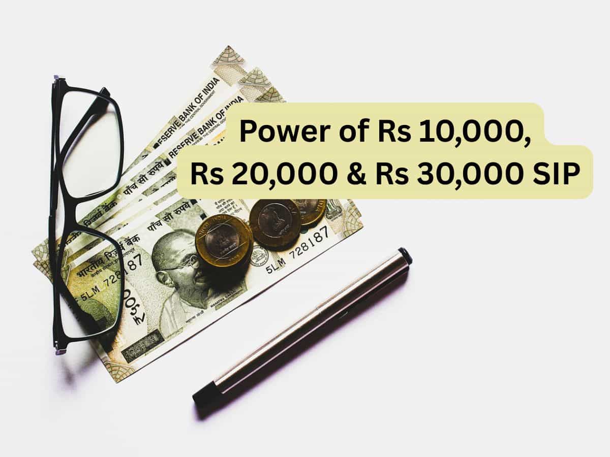 Power of Rs 10K, Rs 20K, Rs 30K SIP: How much corpus can you accumulate in 20 years, 30 years, 40 years with Rs 10,000, Rs 20,000, and Rs 30,000 monthly SIP?