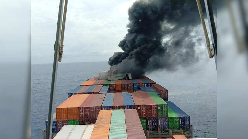 Explosion on Singapore cargo ship off Kerala coast, crew members missing