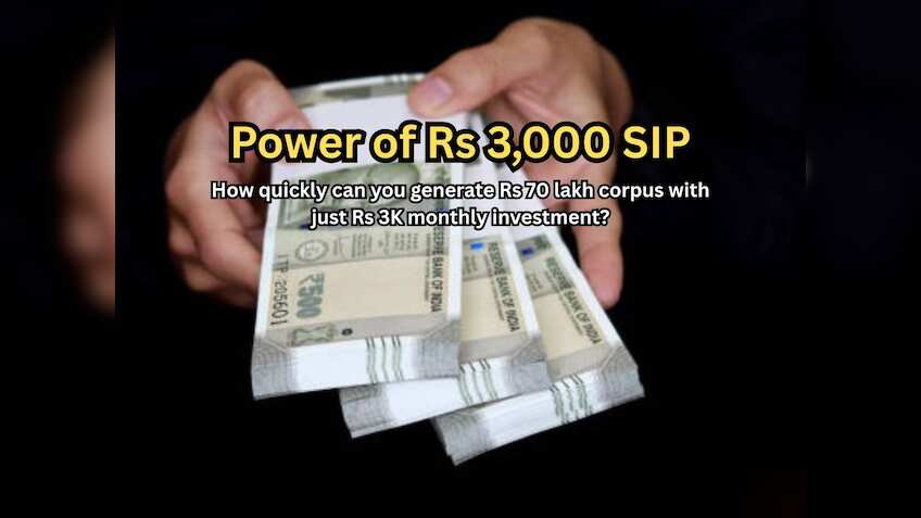 Power of Rs 3,000 SIP: How quickly can you generate Rs 70 lakh corpus with just Rs 3,000 monthly investment?