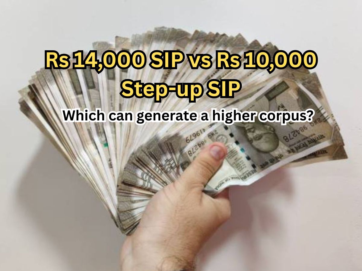 Rs 14,000 SIP vs Rs 10,000 Step-up SIP: Which can generate a higher corpus in 10,20 & 30 years?