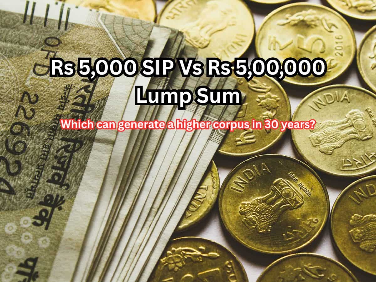 Rs 5,000 SIP Vs Rs 5,00,000 Lump Sum: Which can generate a higher corpus in 30 years?