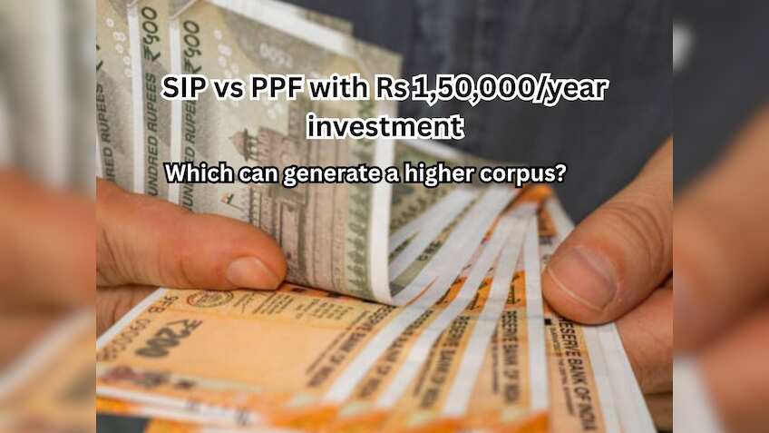 SIP vs PPF with Rs 1,50,000/year investment: Which can generate a higher corpus in 26 years?