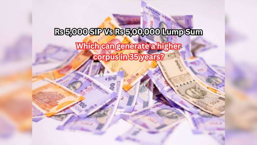 Rs 5,000 SIP Vs Rs 5,00,000 Lump Sum: Which can generate a higher corpus in 35 years?