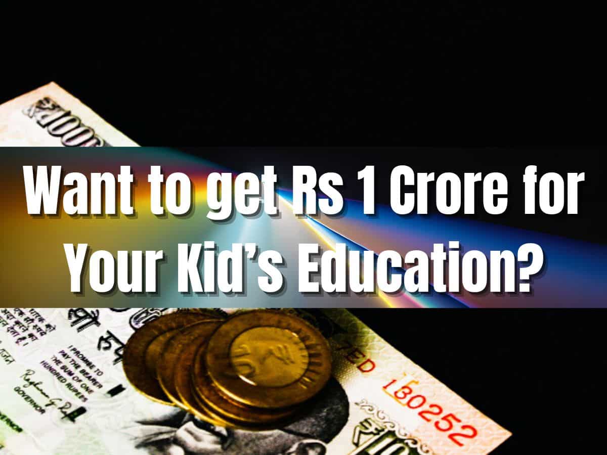 SIP for Child’s Education: How much SIP, one-time investment you need to build Rs 1 crore corpus in 15 years