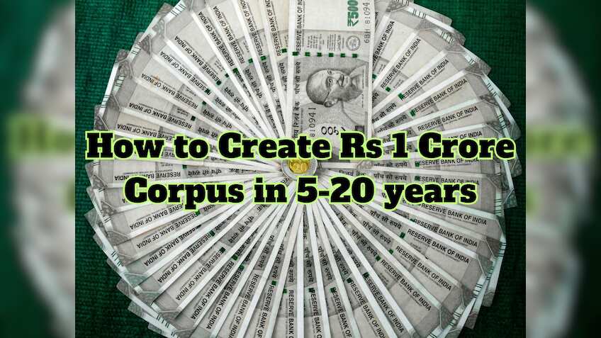 From 0 to Rs 1 crore: What can be your monthly SIP, one-time investment to achieve Rs 1 cr corpus target in 5, 10, 15 and 20 years?