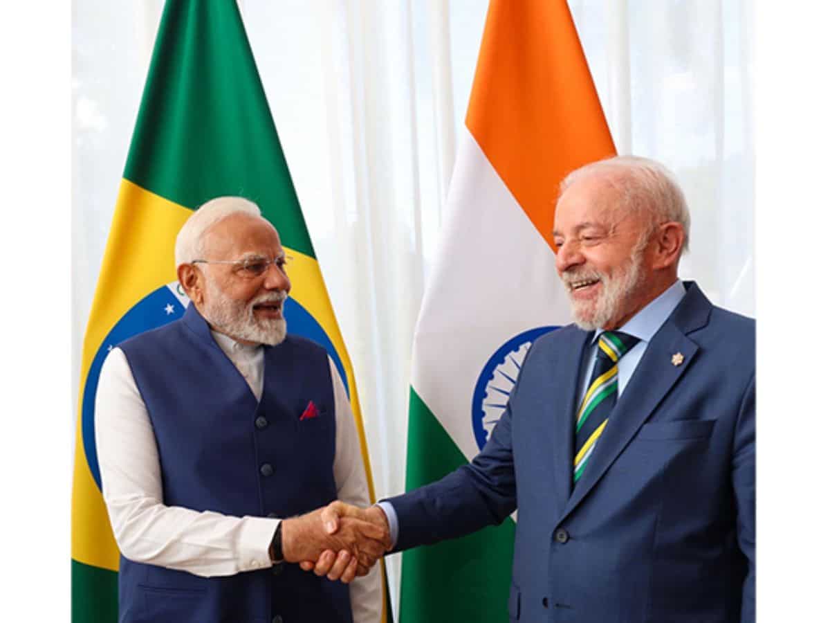 PM Narendra Modi, Brazil President Luiz Inacio Lula