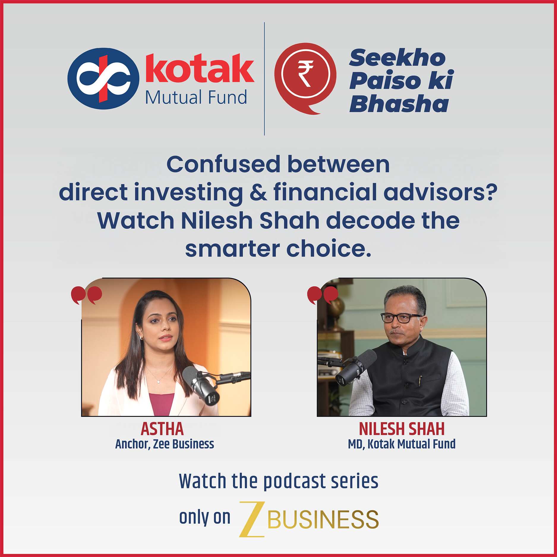 ‘Seekho Paiso ki Bhasha’: Should you invest directly or through a professional financial advisor? Market veteran Nilesh Shah answers