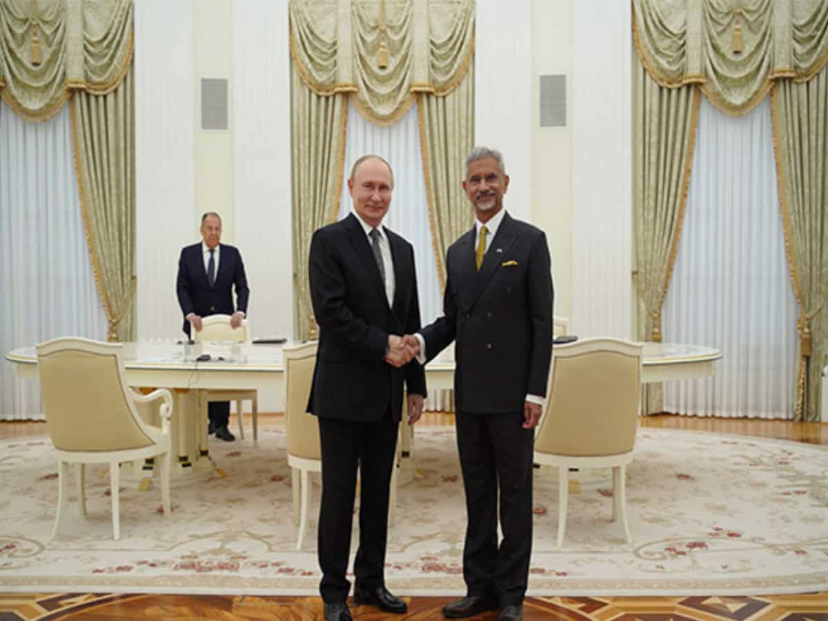 EAM Jaishankar calls on Russian President Vladimir Putin in Moscow