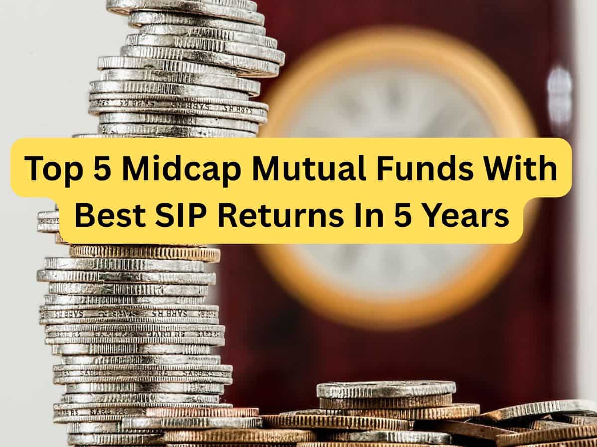 Top 5 midcap mutual funds with best SIP returns in 5 years; Rs 15,000 monthly SIP in No 1 fund has grown to Rs 21.07 lakh