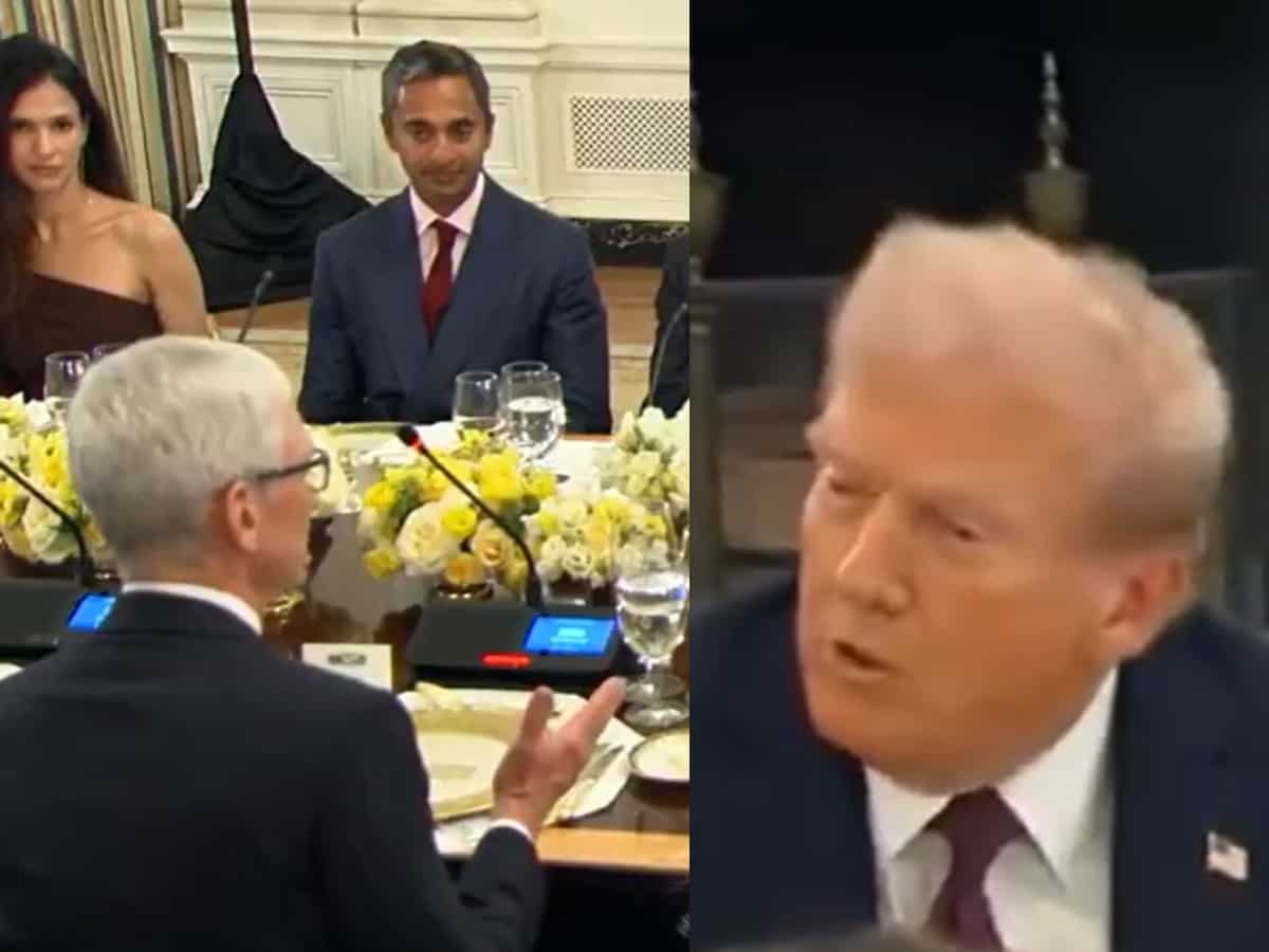 ‘How much will iPhone maker invest in US?’: Trump’s jab at ‘Tim Apple’ at White House dinner as tech giant expands its India footprint