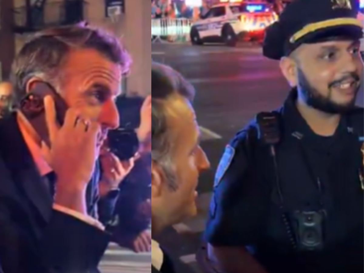 Trump’s motorcade leaves Macron stuck in NYC street; netizens dub it peak 2025 moment