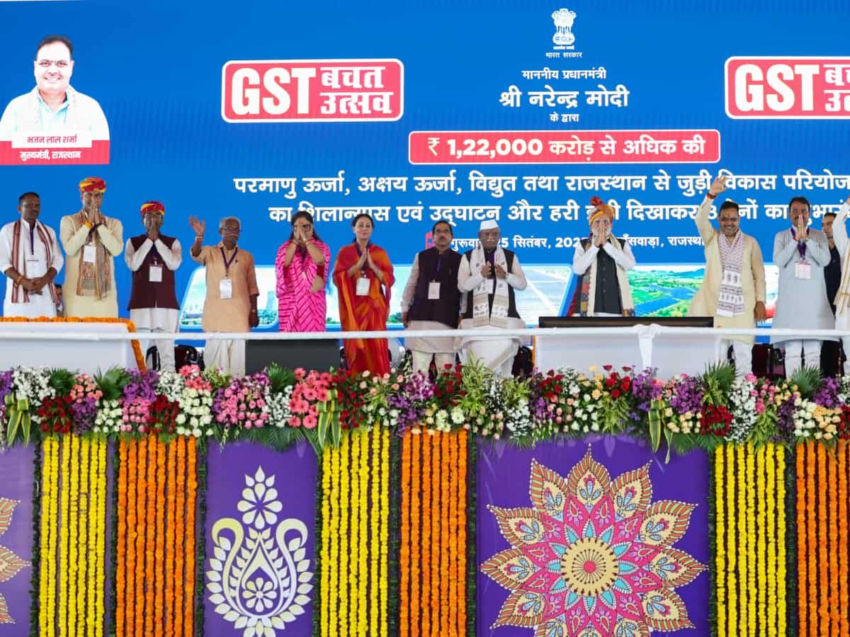 PM Modi inaugurates power projects valued at Rs 90,000 crore in Rajasthan, MP, K'taka, Andhra and Maharashtra