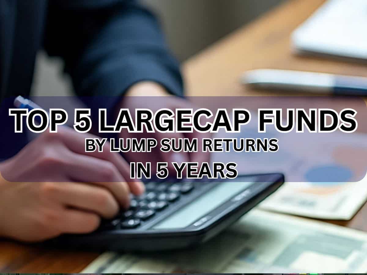 Top 5 Largecap Funds in 5 Years: Rs 5 lakh has grown to Rs 13+ lakh in these schemes; compare returns & estimates