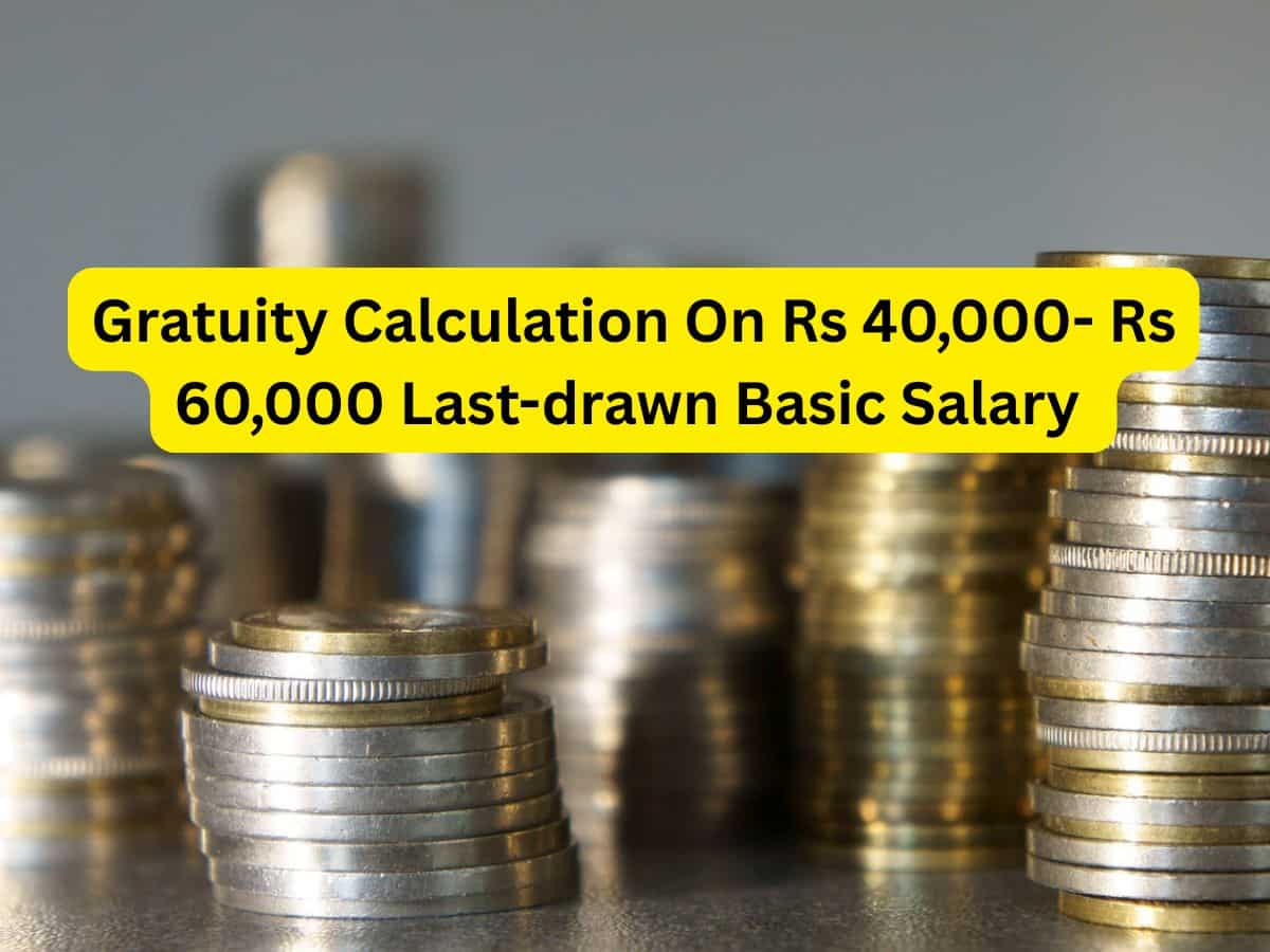 Gratuity Calculation: Here's how much you can get for Rs 40,000- Rs 60,000 last-drawn salary after 8.7 years of service?