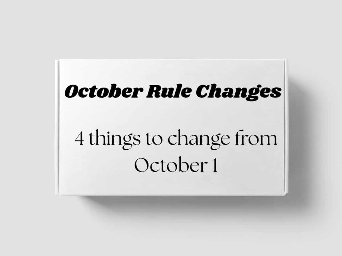 Train tickets, cheque clearing, other major changes set to take effect from October 1