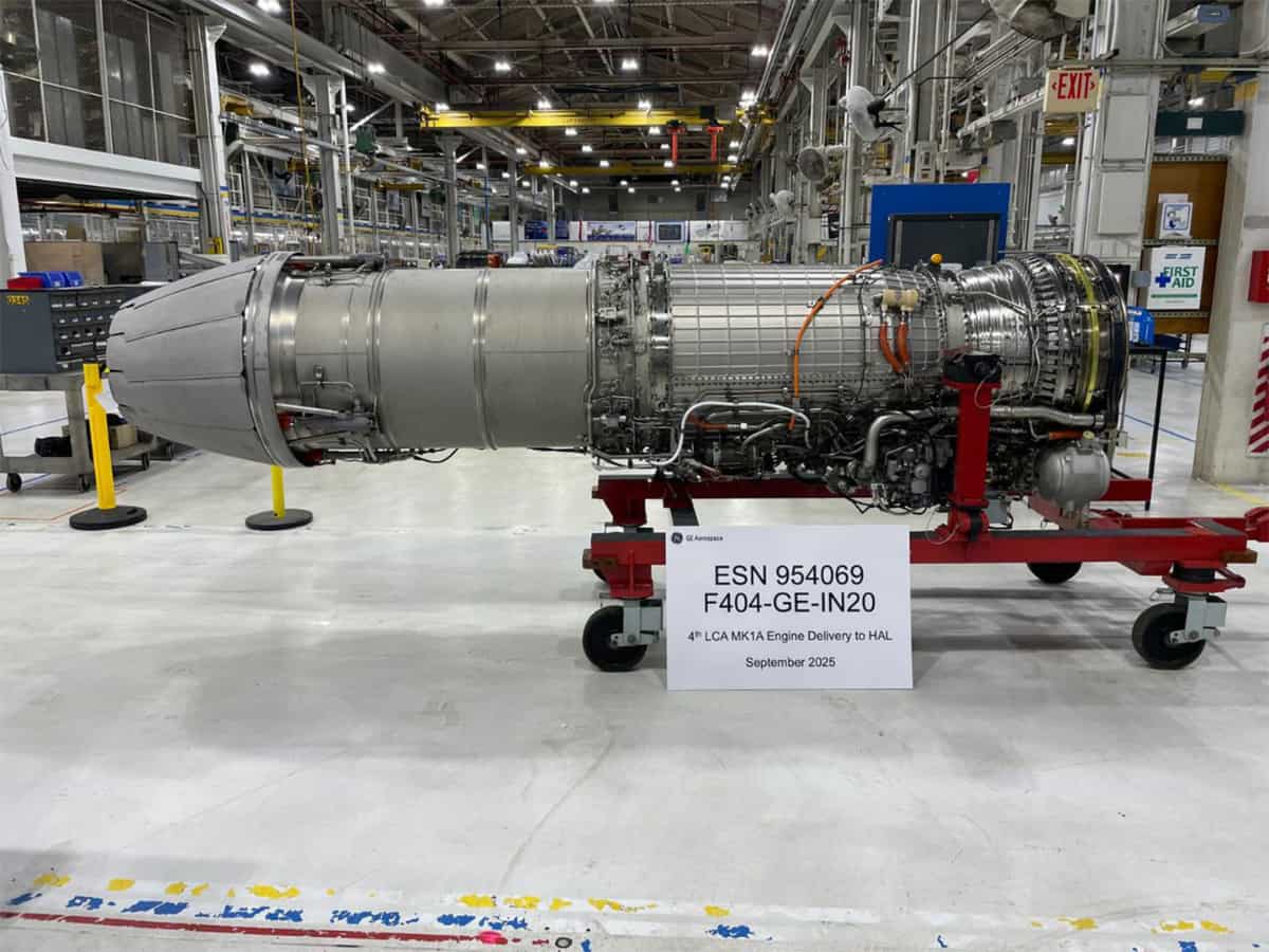 HAL acquired its fourth fighter jet engine F404-IN20 from GE Aerospace