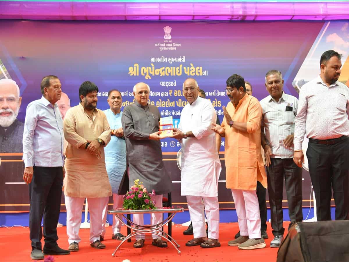Gujarat Chief Minister Bhupendra Patel inaugurates four-lane Mahudi-Pilvai road ahead of Diwali