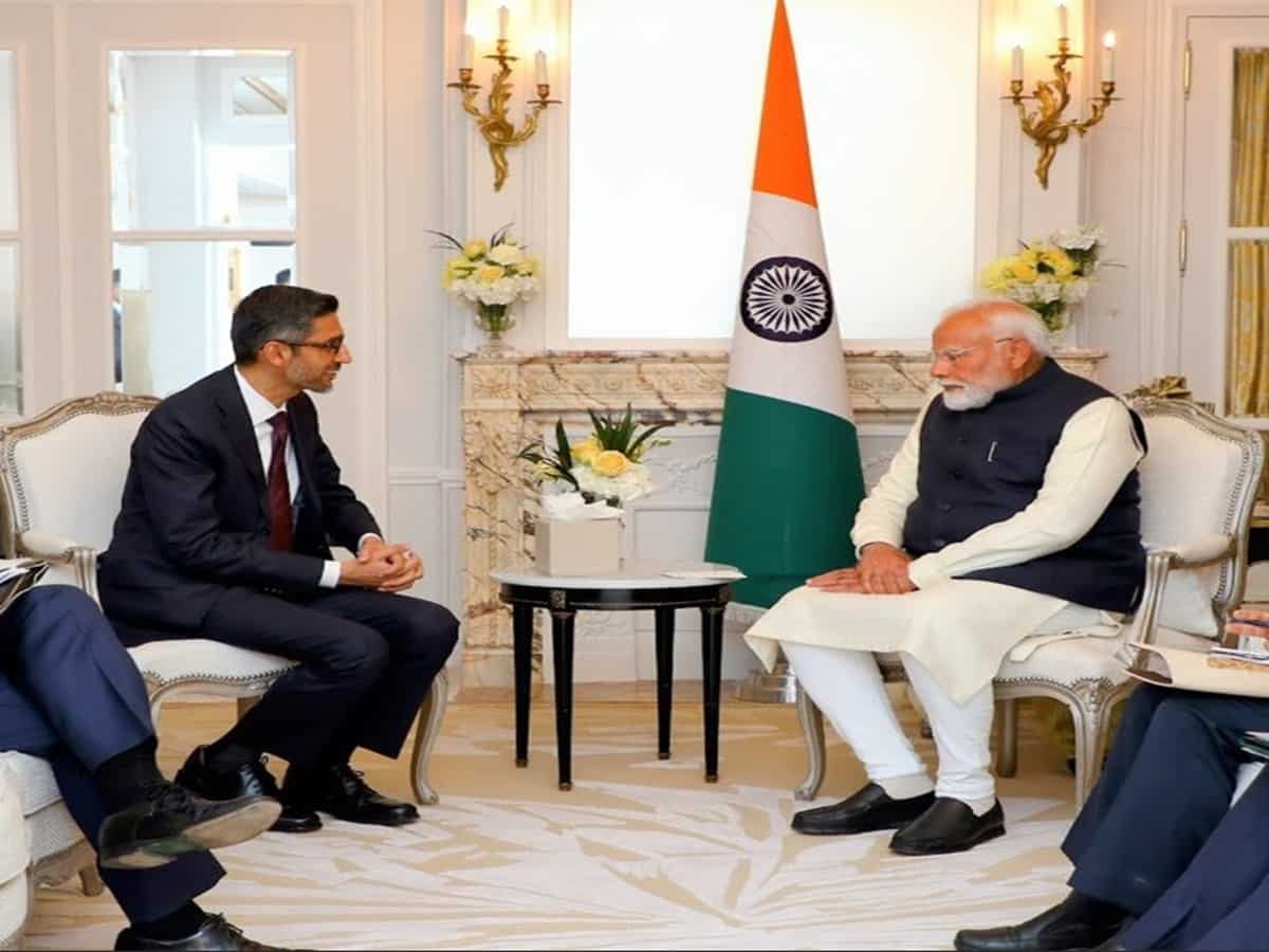 Sundar Pichai discusses $15 billion Google AI hub with PM Modi; PM hails Visakhapatnam project as key to ensuring 'AI for All'