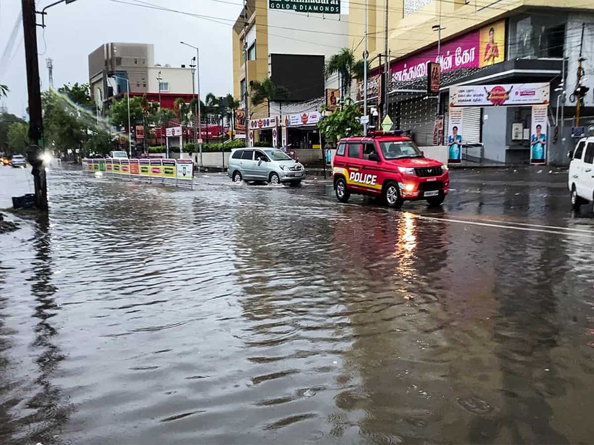 Heavy rain lashes Tamil Nadu as low-pressure system forms over Bay of Bengal