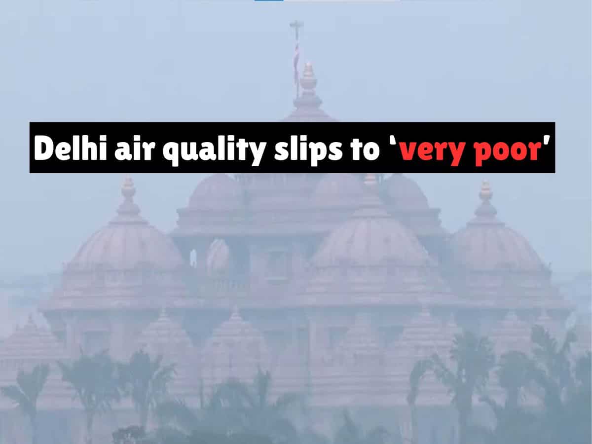 Delhi air quality remains in ‘very poor’ zone; AQI near 400 in this neighborhood