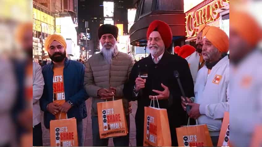 New York’s Times Square turns into 'langar sewa' hub; Sant Singh Chatwal, Onkar Singh lead Guru Nanak Dev-inspired meal drive
