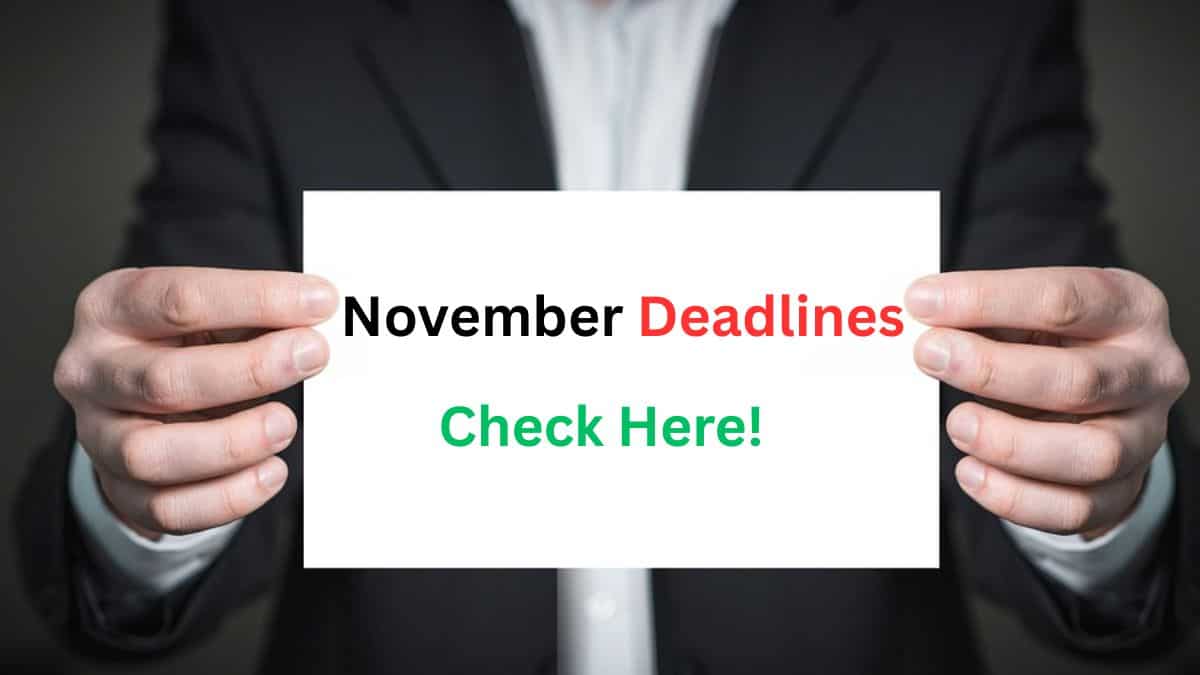 UPS, Pension, Taxes, LPG — Key tasks you must complete before November ends