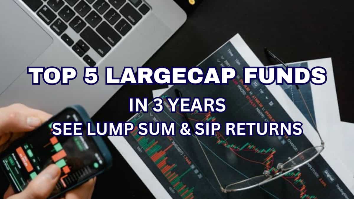 Top 5 Largecap Funds: Rs 1 lakh invested in these schemes has grown to at least Rs 1.64 lakh in 3 years-Compare SIP returns