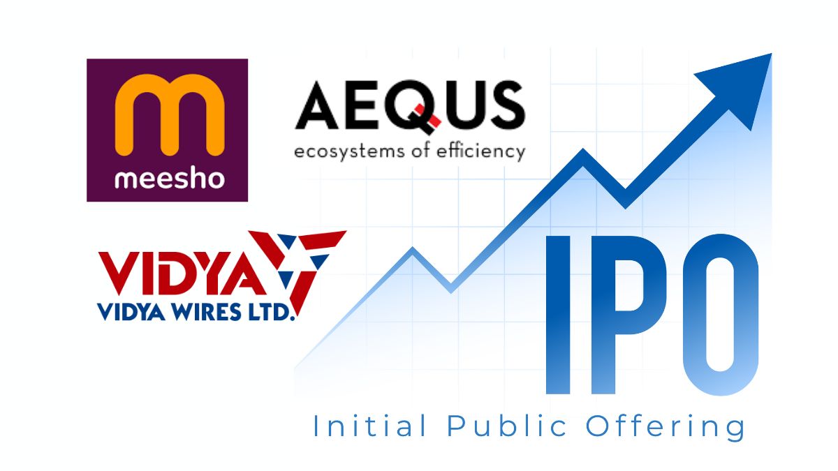 Rs 6,640-crore IPO Rush: Meesho, Aequs & Vidya Wires set to hit D-Street on December 3