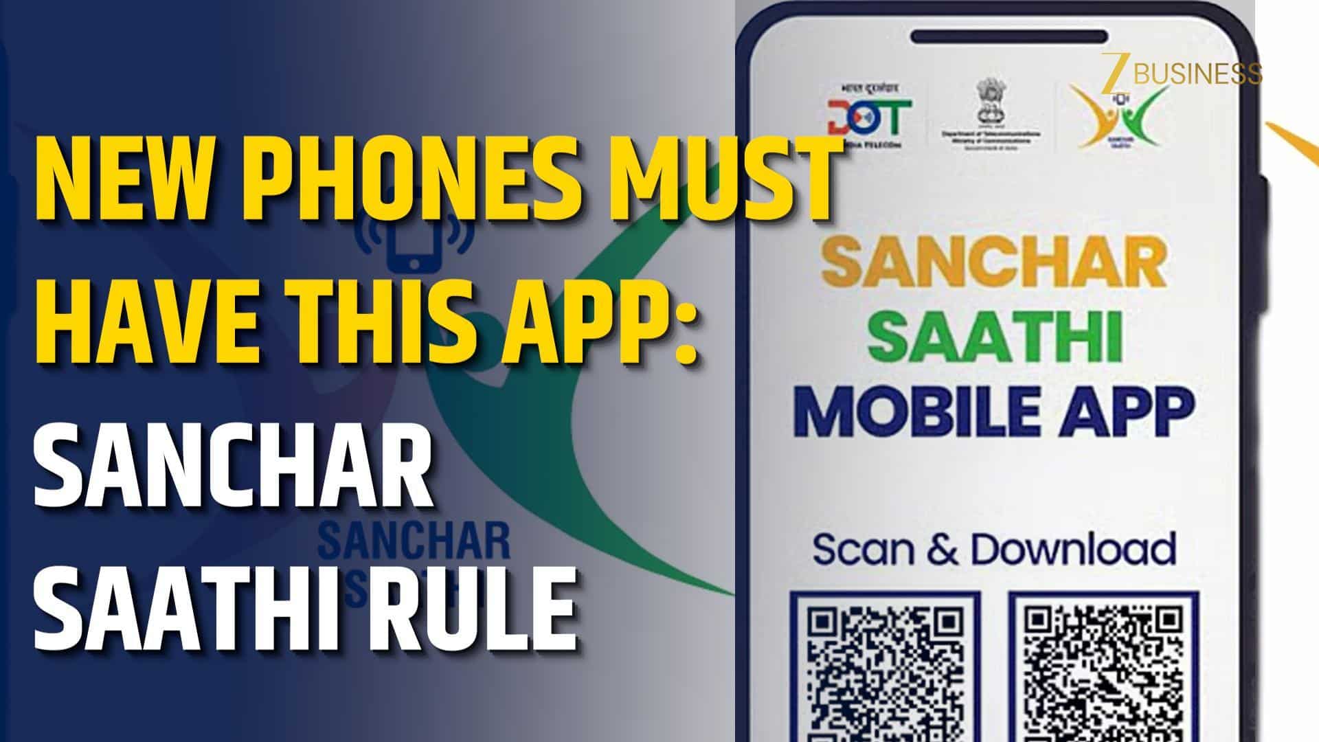 Centre Directs Pre-Installation of Sanchar Saathi App on All New Smartphones Sold in India.