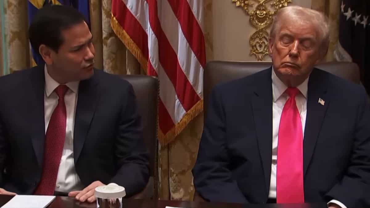 Soon after mocking ‘Sleepy Joe,’ Trump appears to fall asleep himself; White House rushes to defend him