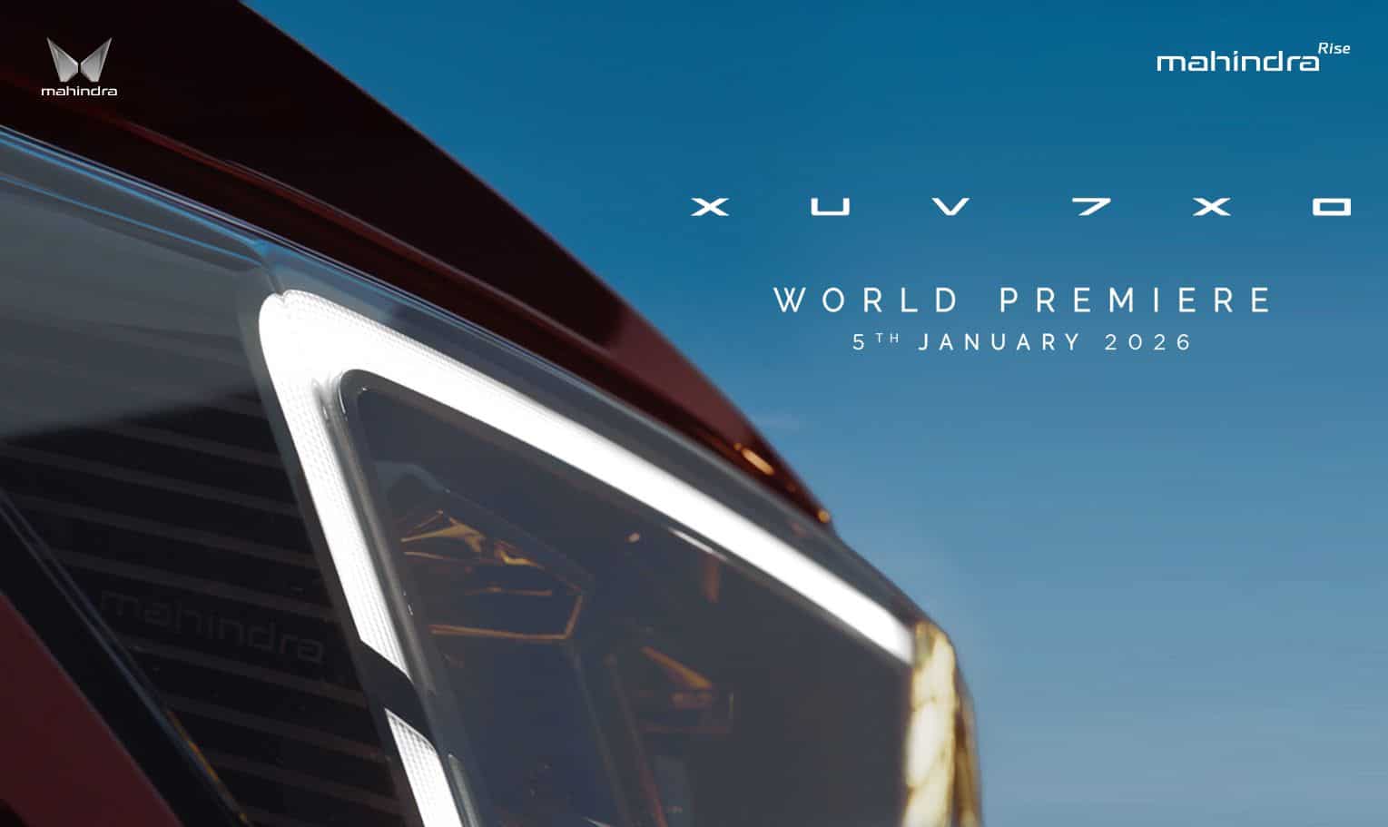 Mahindra XUV 7XO Launch Date Announced: Successor to XUV 700 coming to India in 2026
