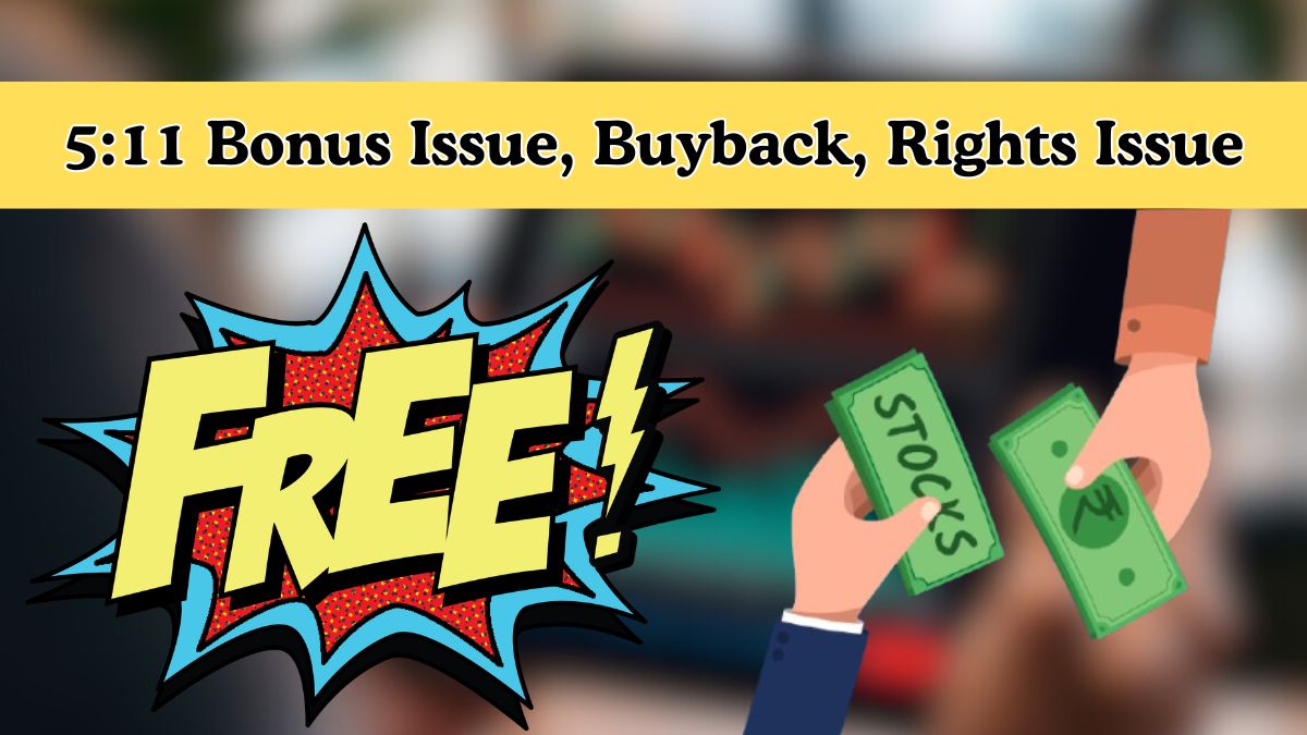 5:11 Bonus issue, buyback, rights issue: 3 stocks to trade ex-date on Wednesday, 17 December